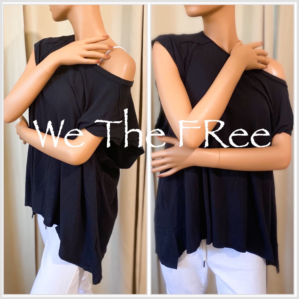 NEW with tags! Free People BLACK NAOMI tee. 
Size Small $58